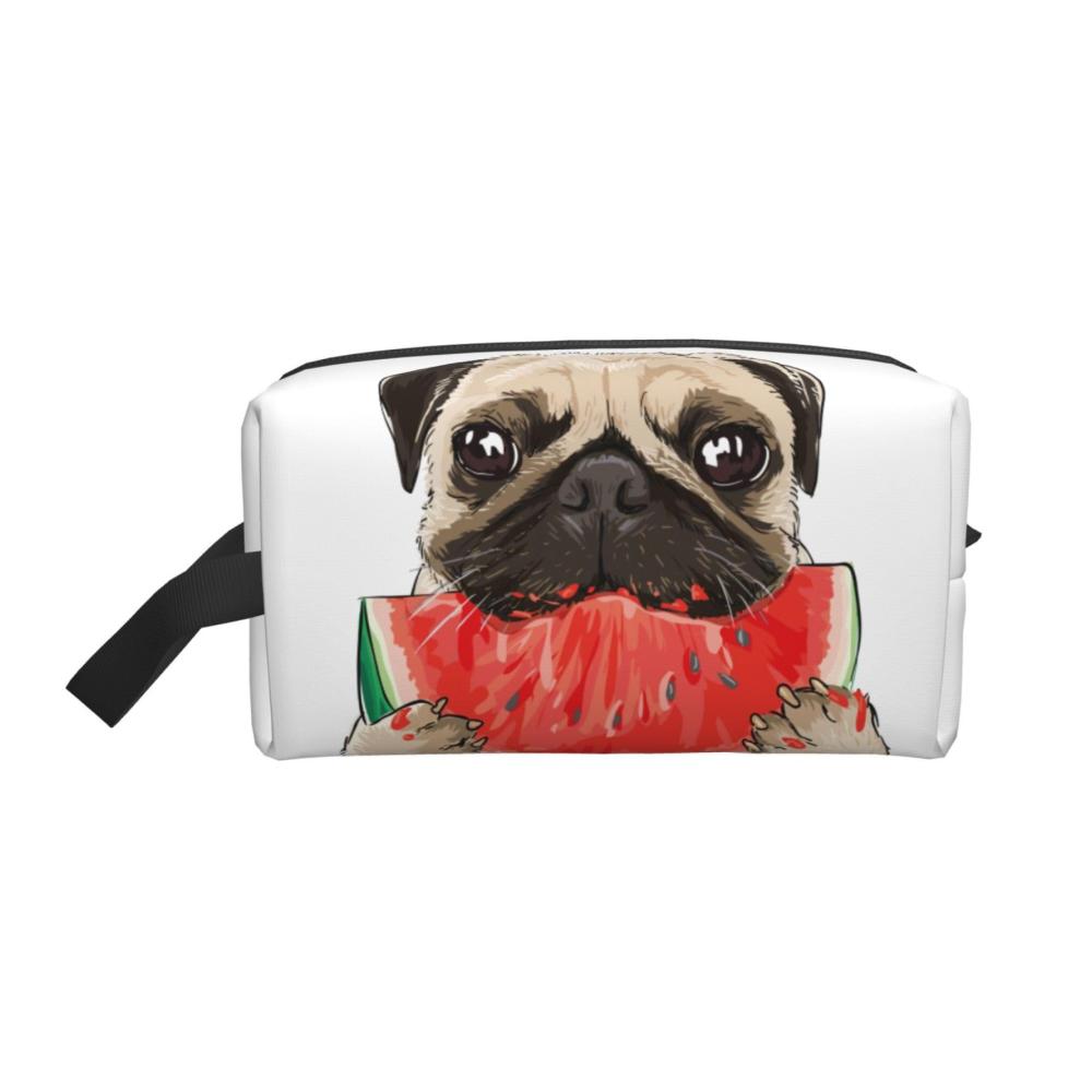 Mops Frisst Wassermelone